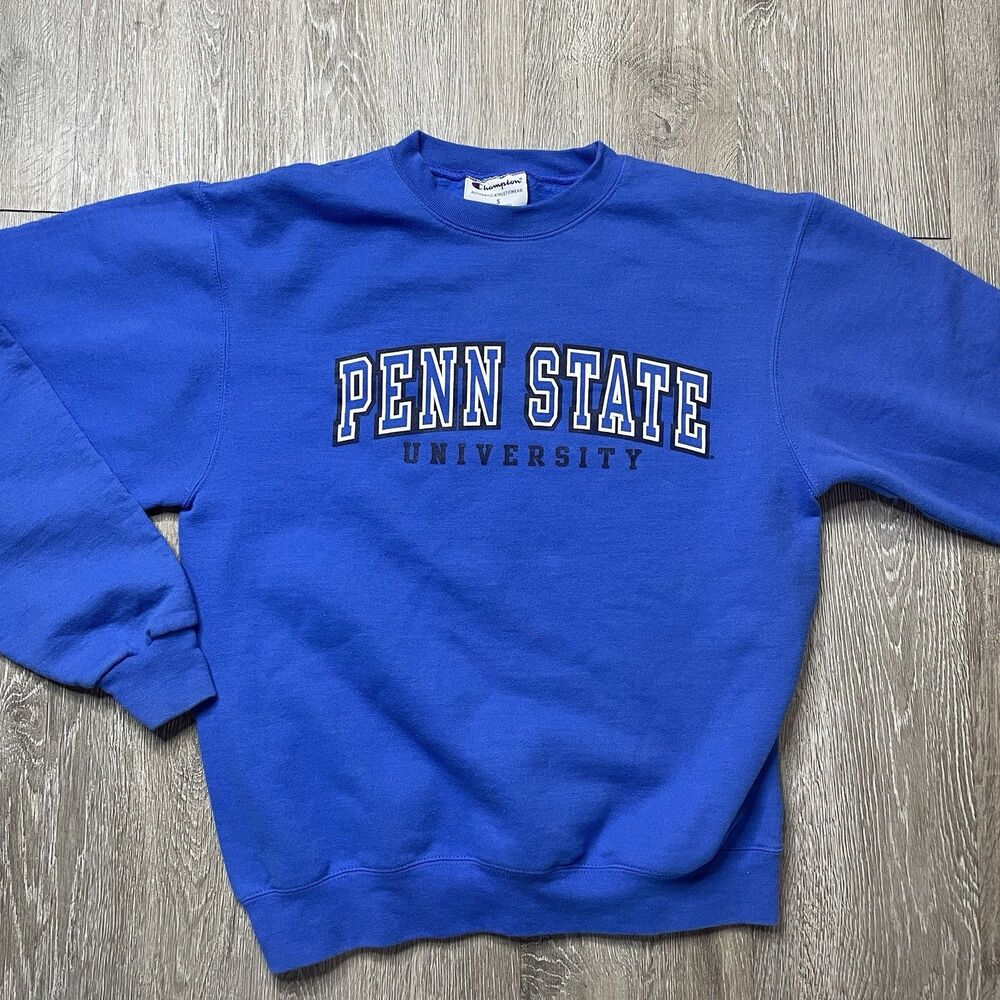 Champion Penn State Adults Crewneck Sweatshirt Blue Mens S